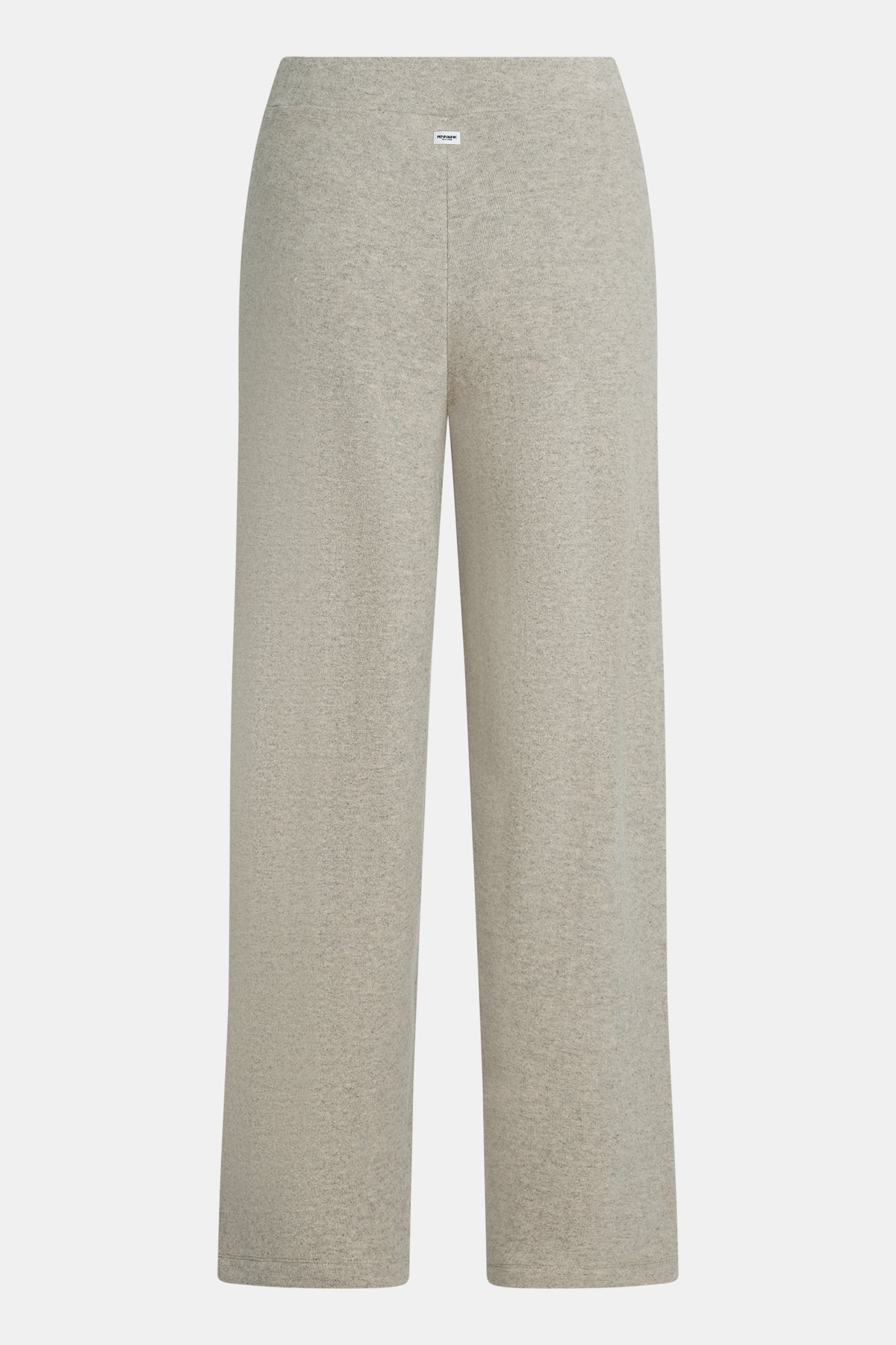 Penn & Ink Soft Jersey Trousers in Beige Melange
