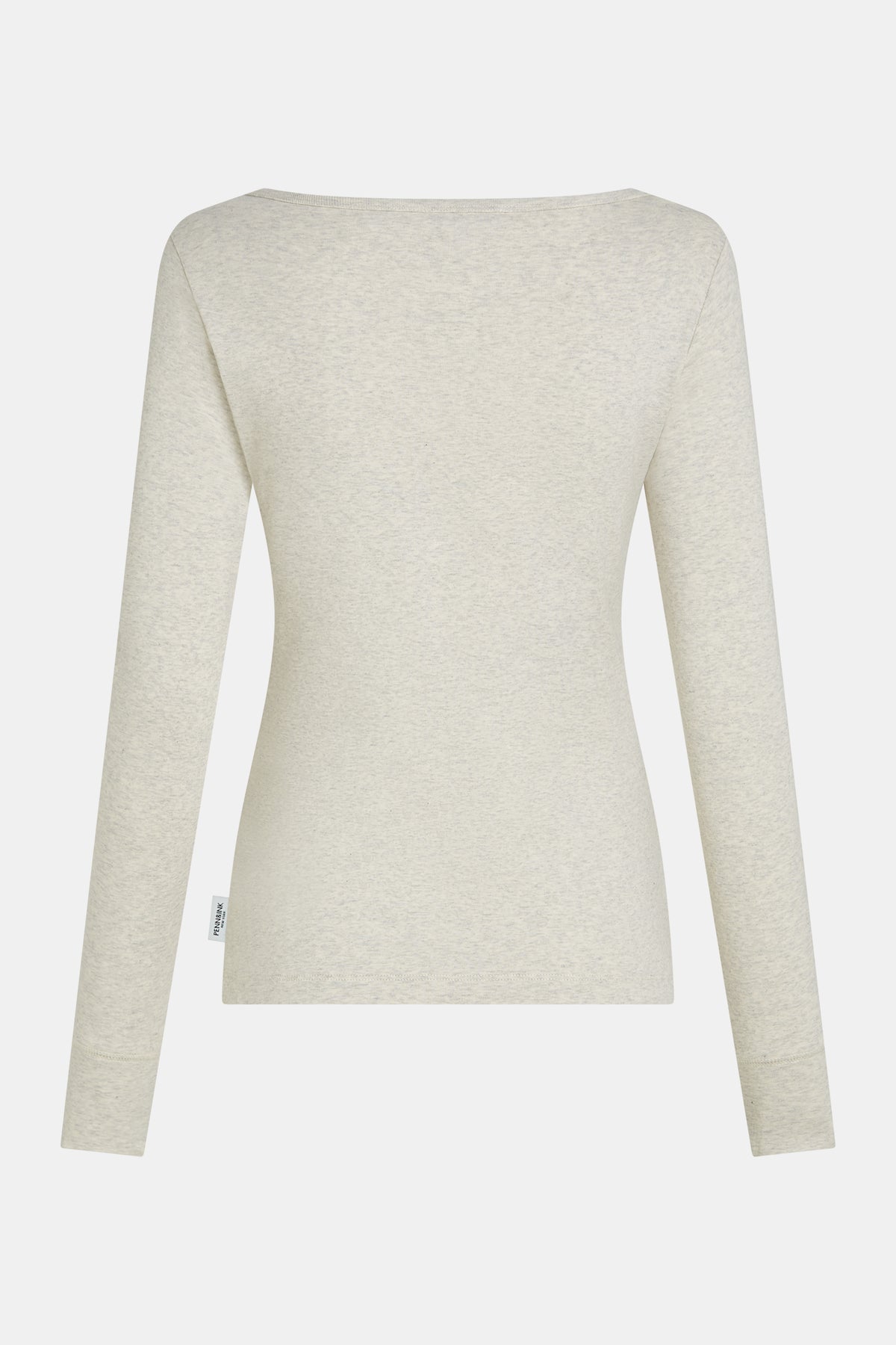 Penn & Ink Long Sleeve T-Shirt in Ecru Melange