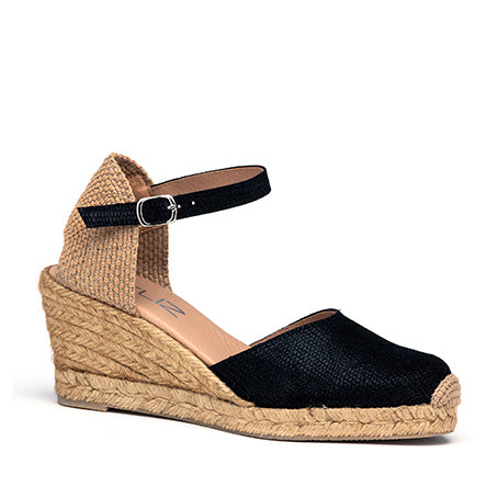 Lennie Bras espadrille in Black