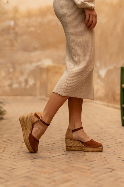 Kenza espadrilles in Brandi