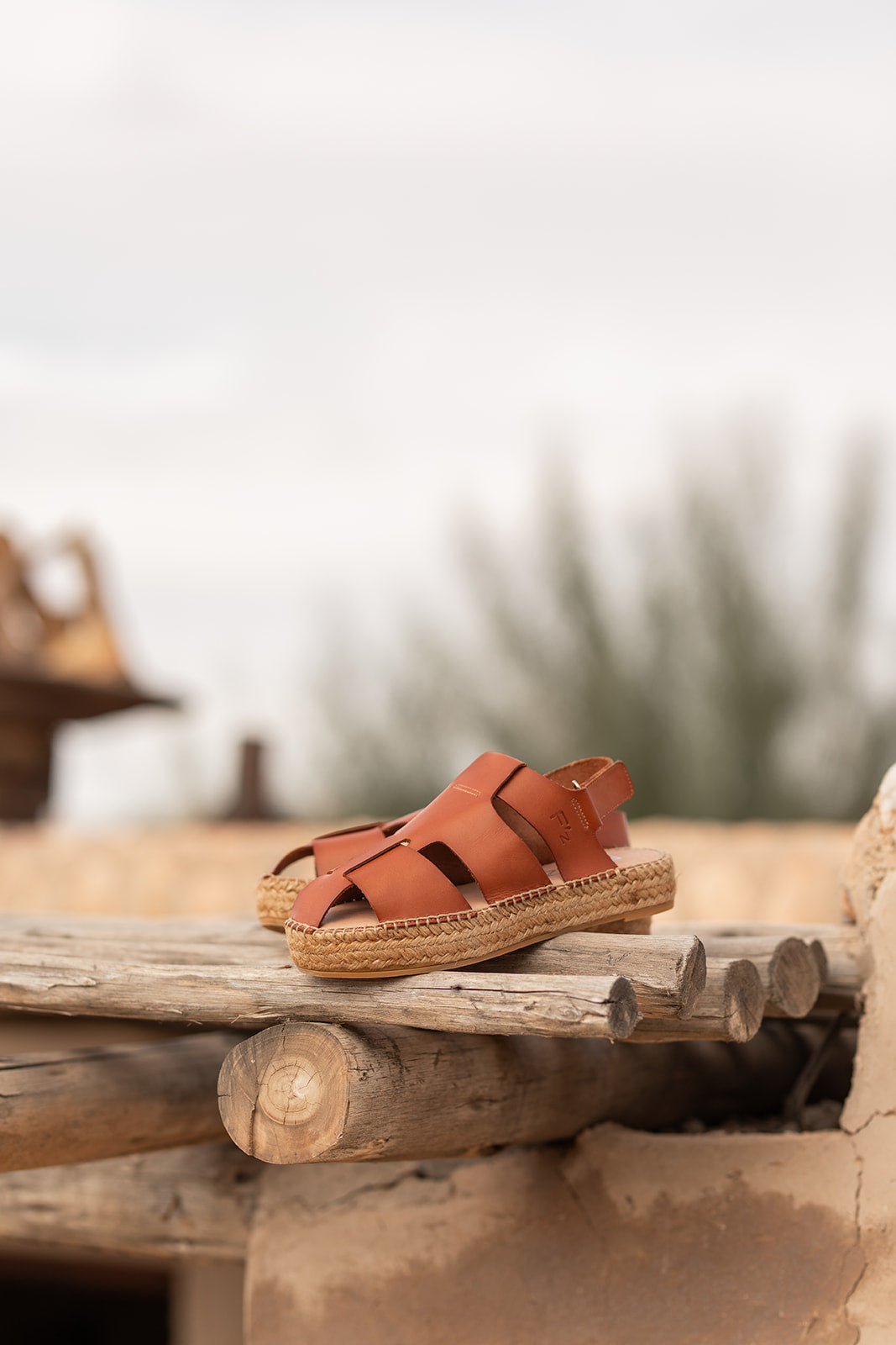 Nuwara espadrilles sandalen in Cognac