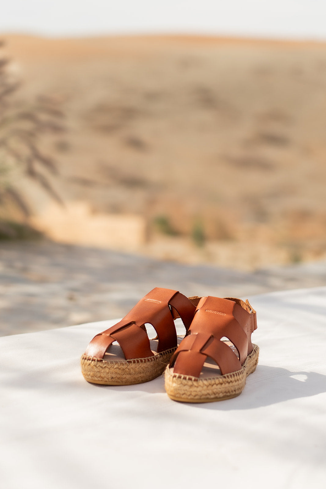 Nuwara espadrilles sandalen in Cognac