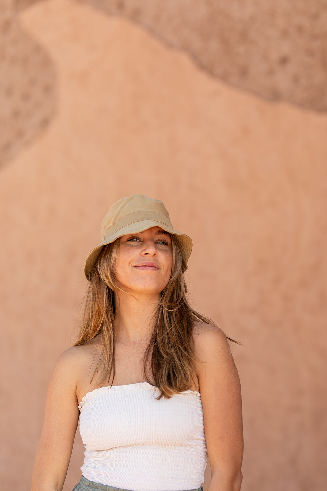 Bucket hat in Beige