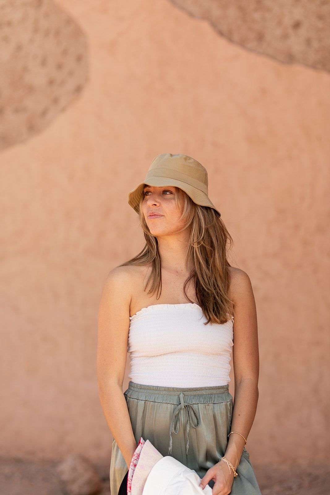 Bucket hat in Beige