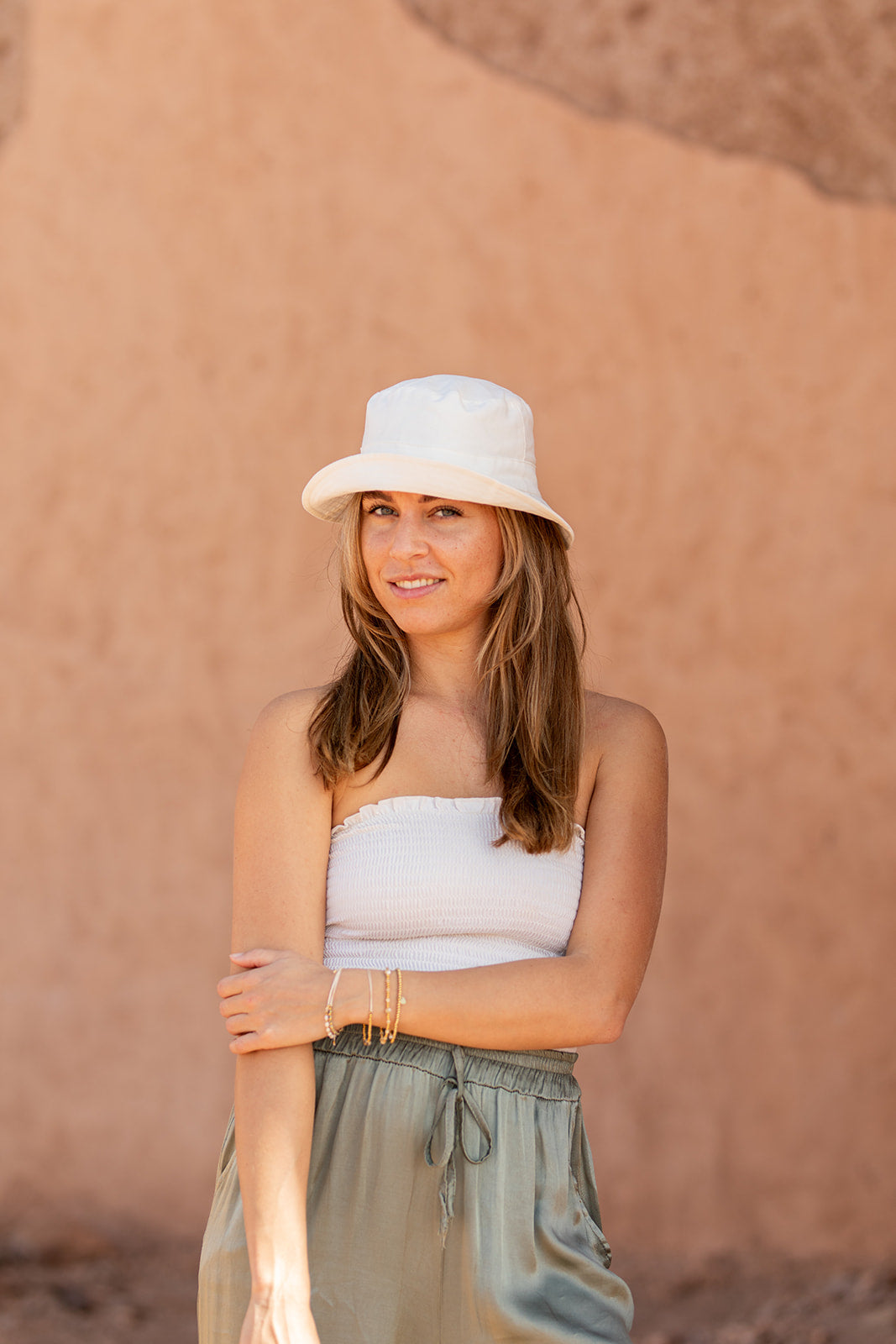 Bucket hat in Off white