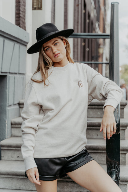 Sweater long sleeve in Oatmeal | Feliz