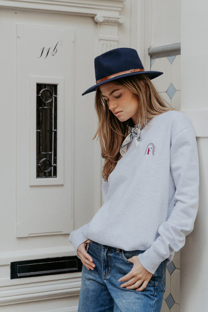 Sweater long sleeve in Heather Grey | Feliz