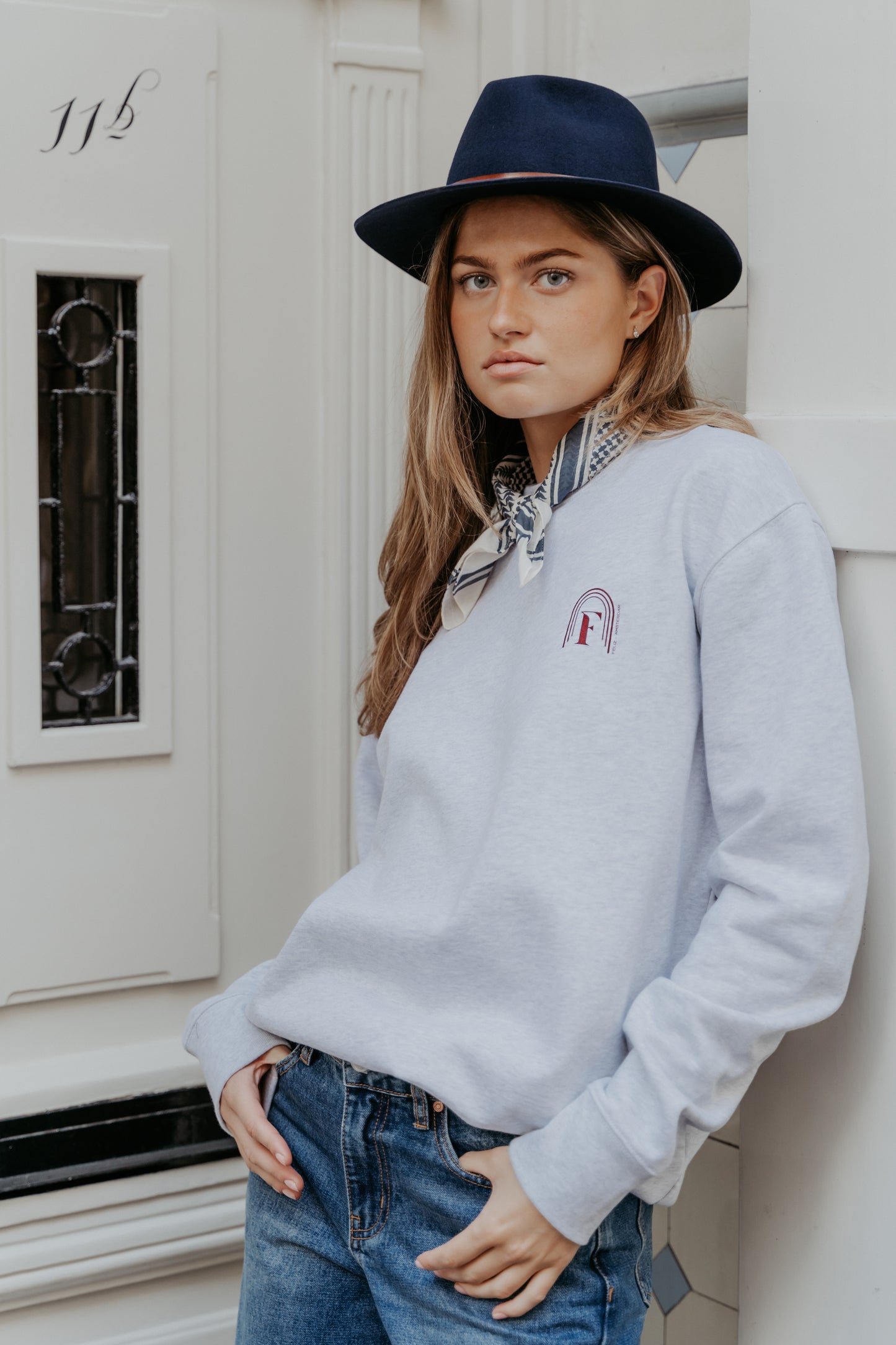 Sweater long sleeve in Heather Grey | Feliz