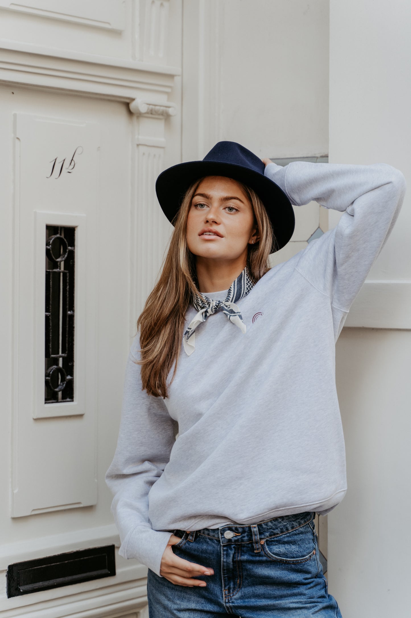 Sweater long sleeve in Heather Grey | Feliz