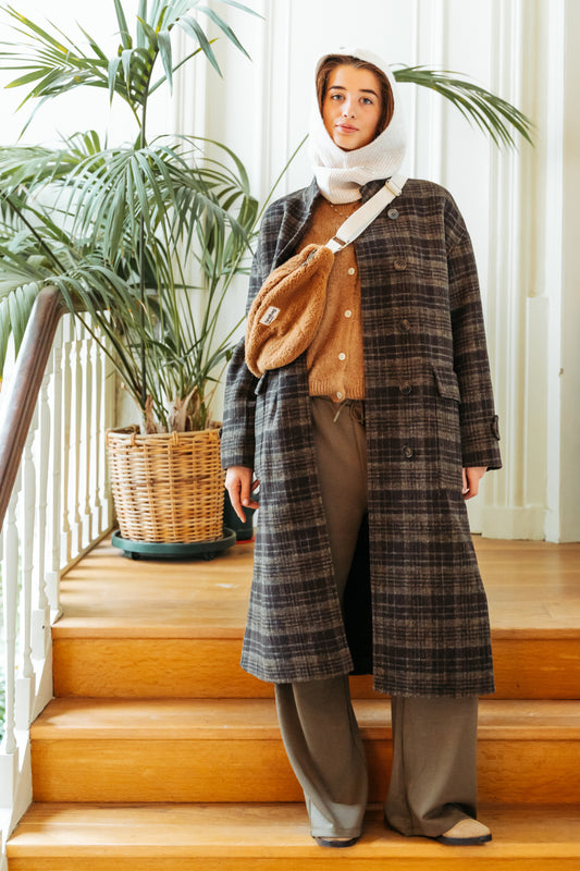 Woolen coat check pattern | Indi & Cold