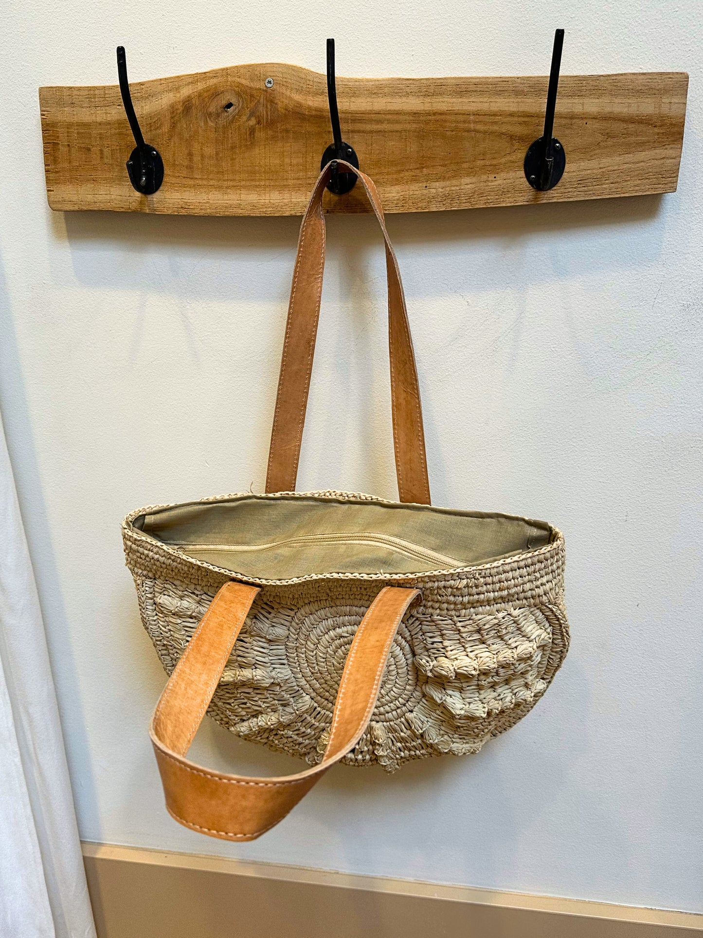 Coco raffia basket bag | Natural