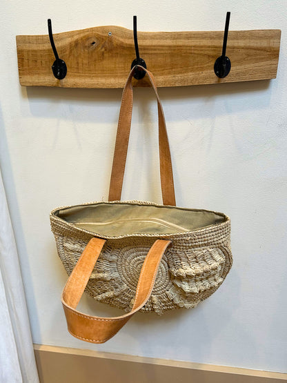 Coco raffia basket bag | Natural