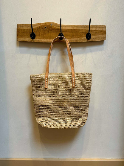 June raffia basket bag | Naturel