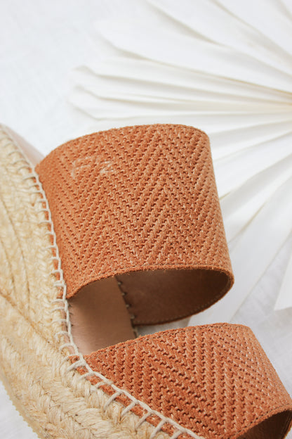 Liv twist espadrilles in Bronzo