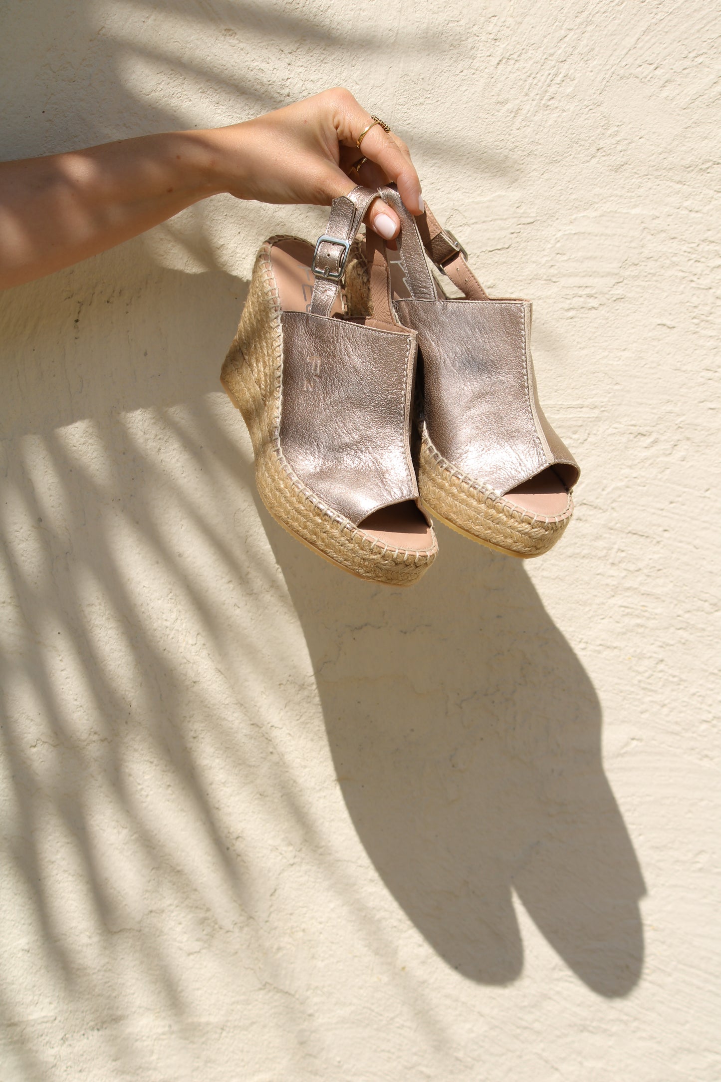 Lynn metal espadrilles Bronze