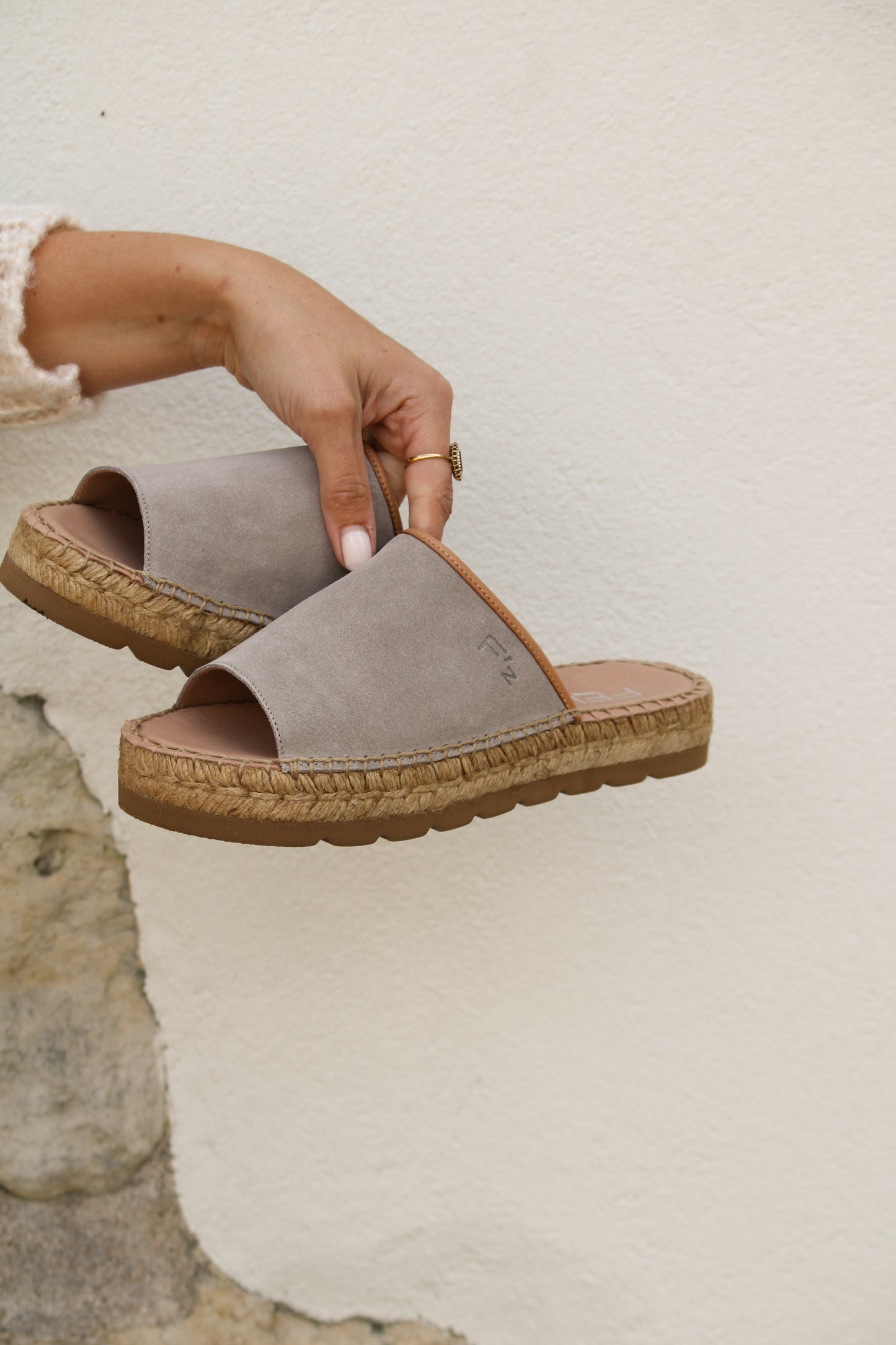 Levi vaq espadrilles in Taupe