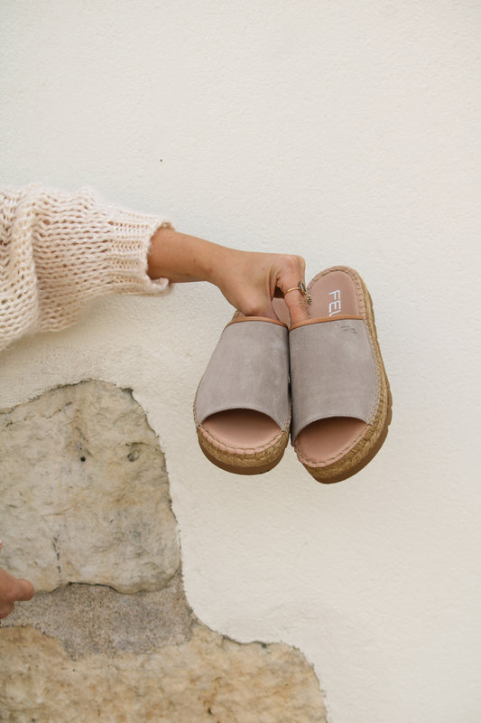 Levi vaq espadrilles in Taupe