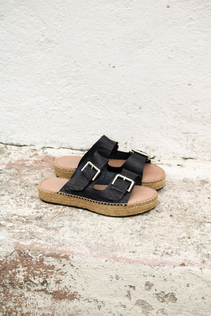 Kate Croco espadrilles in Black