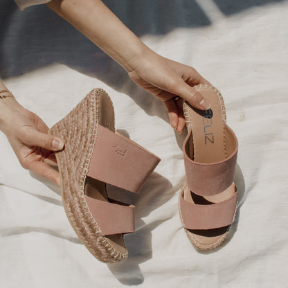 Liv Bi clr wedge espadrilles in Roset