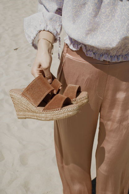 Liv twist espadrilles in Bronzo