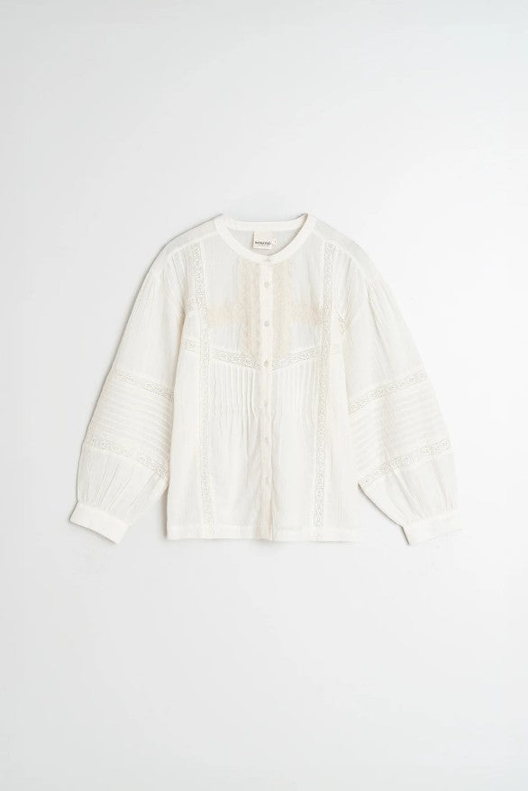 Romantic boho blouse in Off White | Indi & Cold