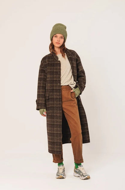 Woolen coat check pattern | Indi & Cold