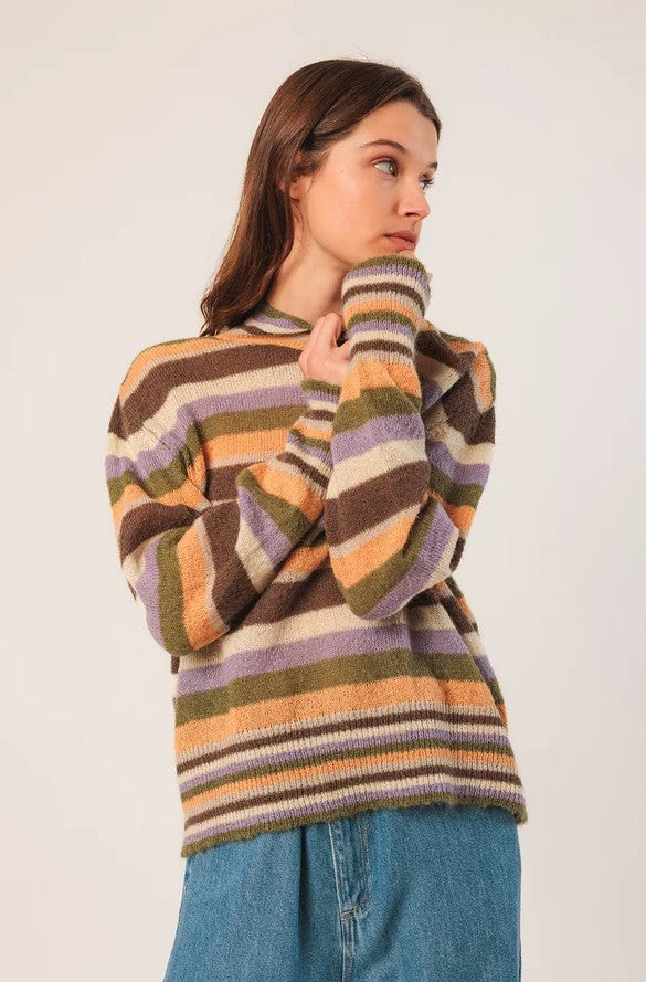 Mohair stripe sweater multicolor | Indi & Cold
