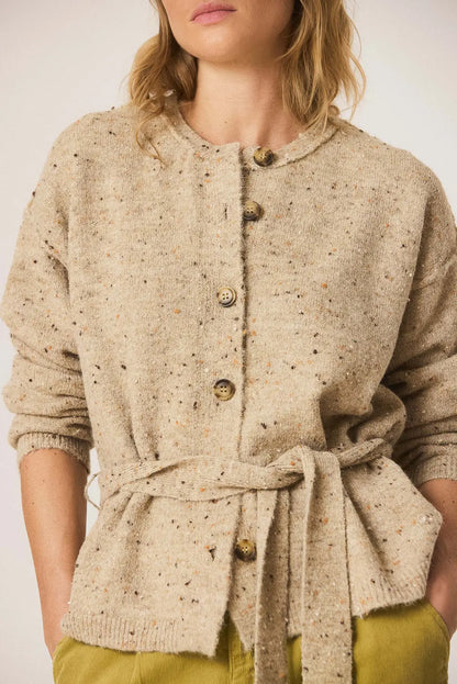 Indi & Cold Knitwear Cardigan in Beige