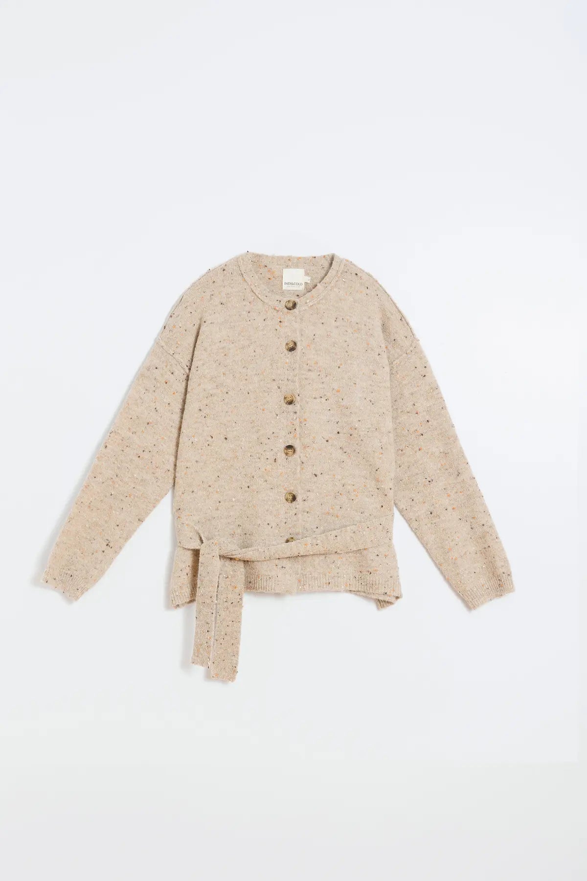 Indi & Cold Knitwear Cardigan in Beige
