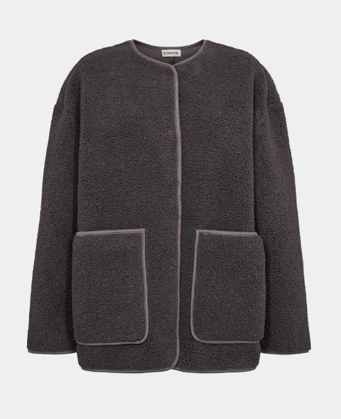 Teddy jacket in Dark grey | Sofie Schnoor