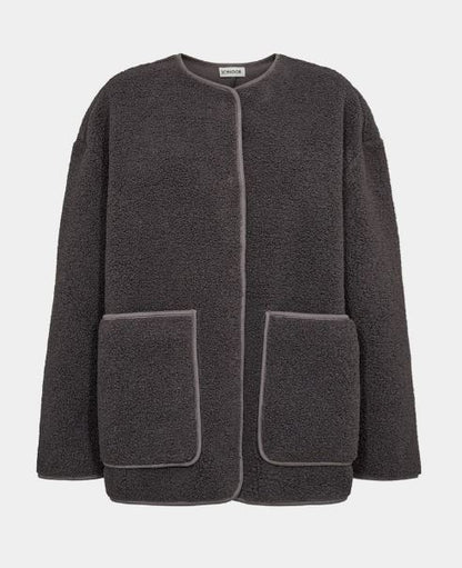 Teddy jacket in Dark grey | Sofie Schnoor