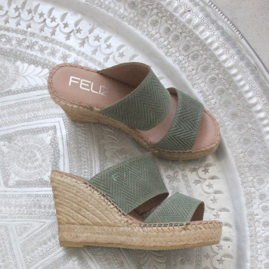 Liv twist espadrilles in Scandinavian