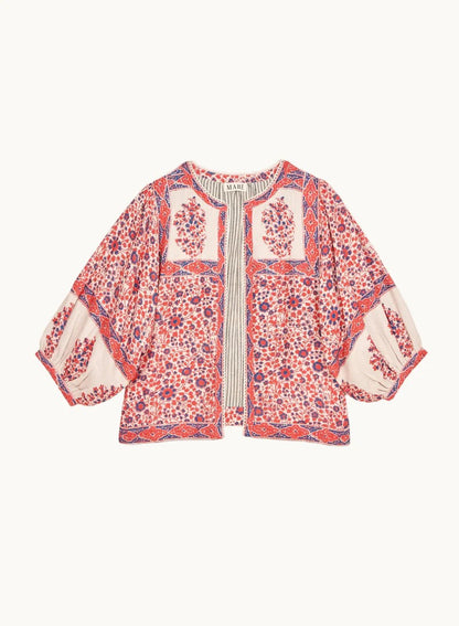 Jasje met blokprint in Red | M.A.B.E.