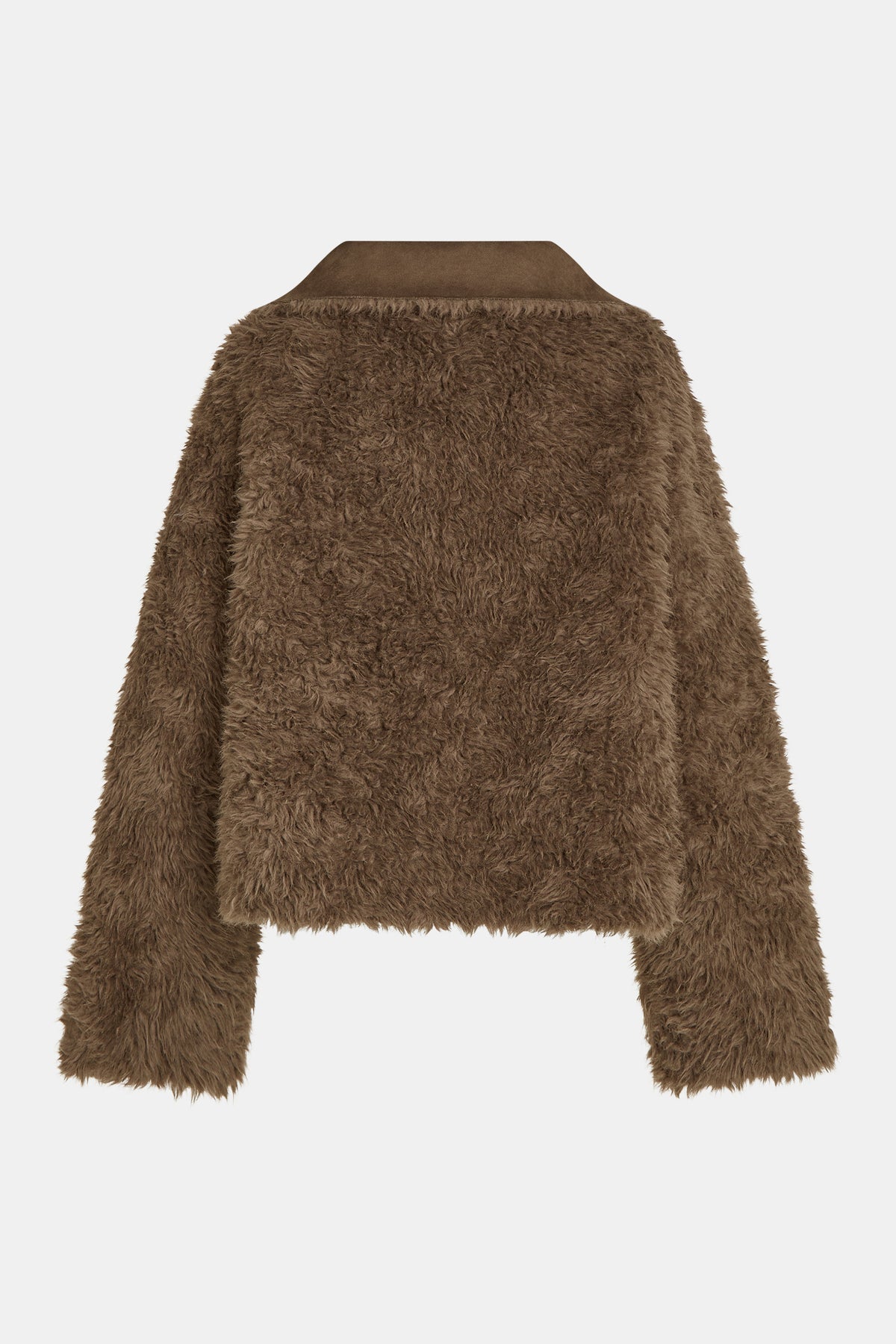 Penn & Ink Reversible Faux Fur Coat in Tabac