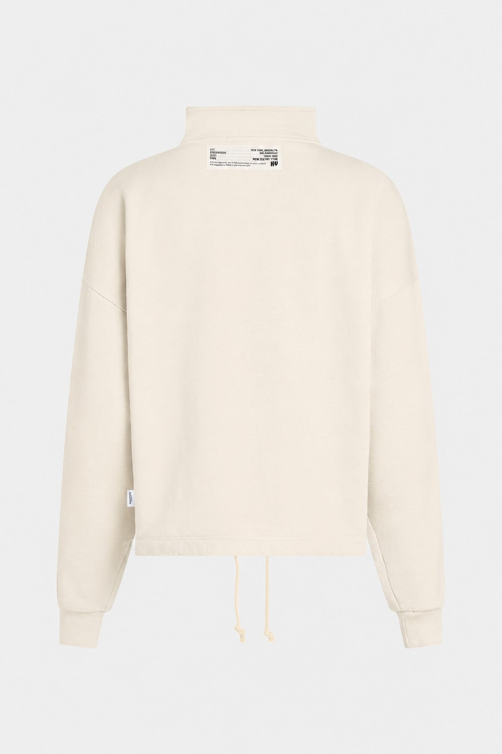 Penn & Ink Half-Zip Sweatshirt in Ecru