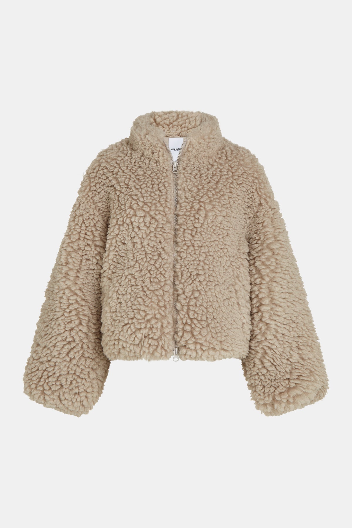 Penn & Ink Teddy Coat in Sand