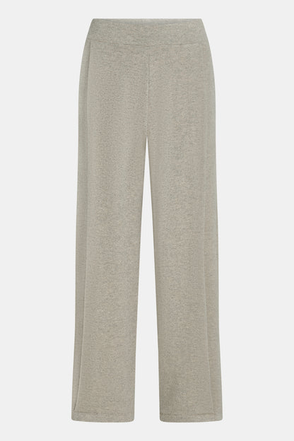 Penn & Ink Soft Jersey Trousers in Beige Melange