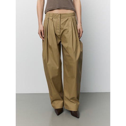 Sofie Schnoor Barrel Trousers in Light Brown