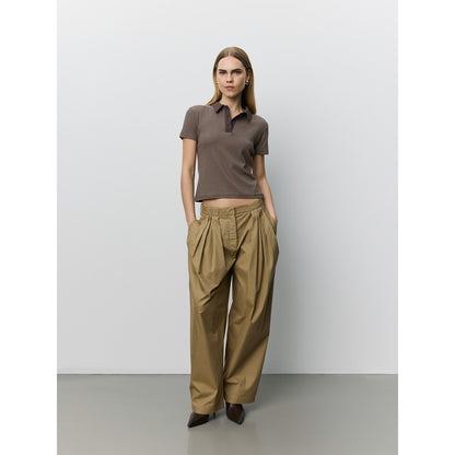 Barrel trousers in Light brown | Sofie Schnoor