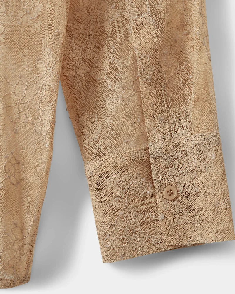 Lace shirt in Sand | Sofie Schnoor