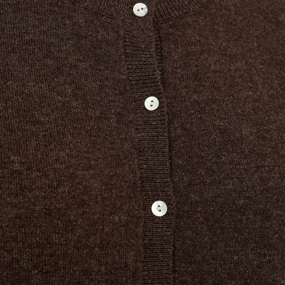 Basic woolen cardigan in Brown | Sofie Schnoor