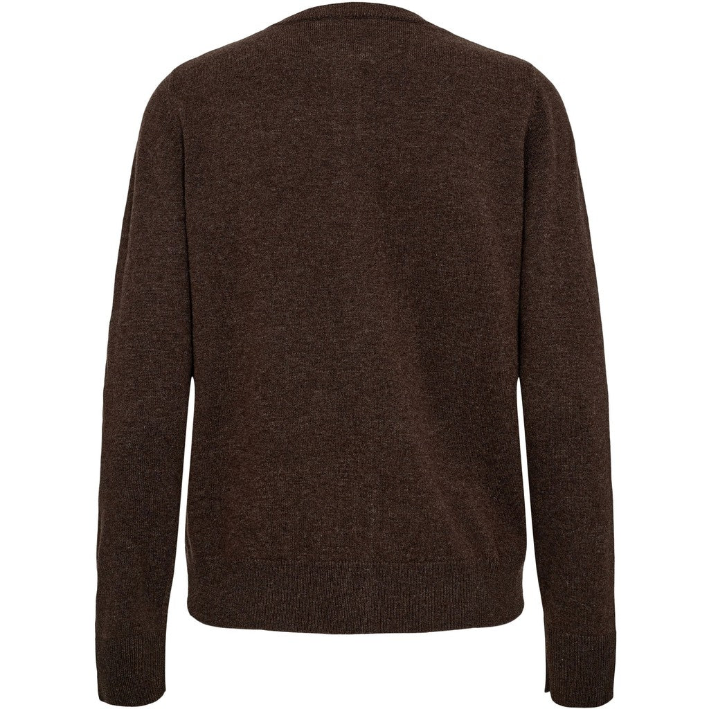 Basic woolen cardigan in Brown | Sofie Schnoor