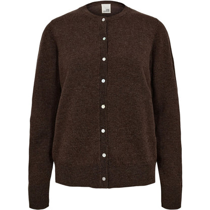 Basic woolen cardigan in Brown | Sofie Schnoor