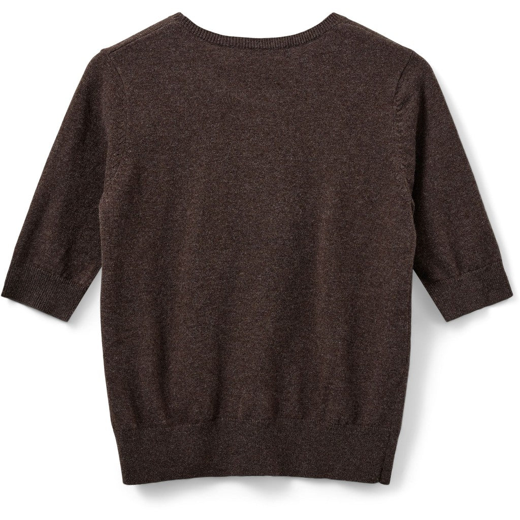 Short sleeve sweater in Brown | Sofie Schnoor