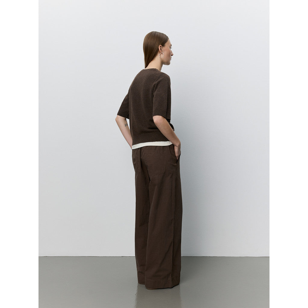 Short sleeve sweater in Brown | Sofie Schnoor