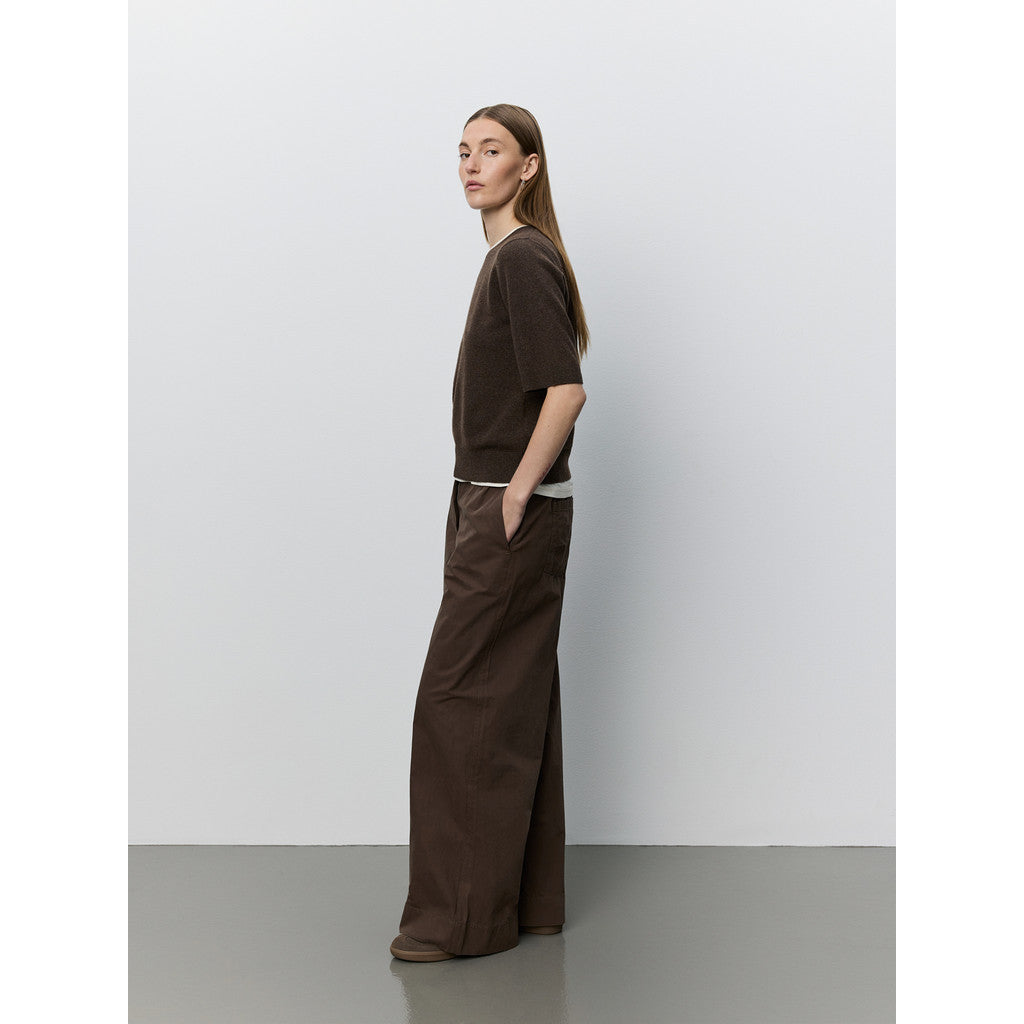 Short sleeve sweater in Brown | Sofie Schnoor