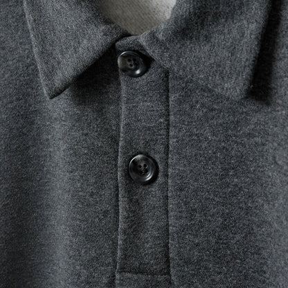 Polo sweatshirt in Dark grey | Sofie Schnoor