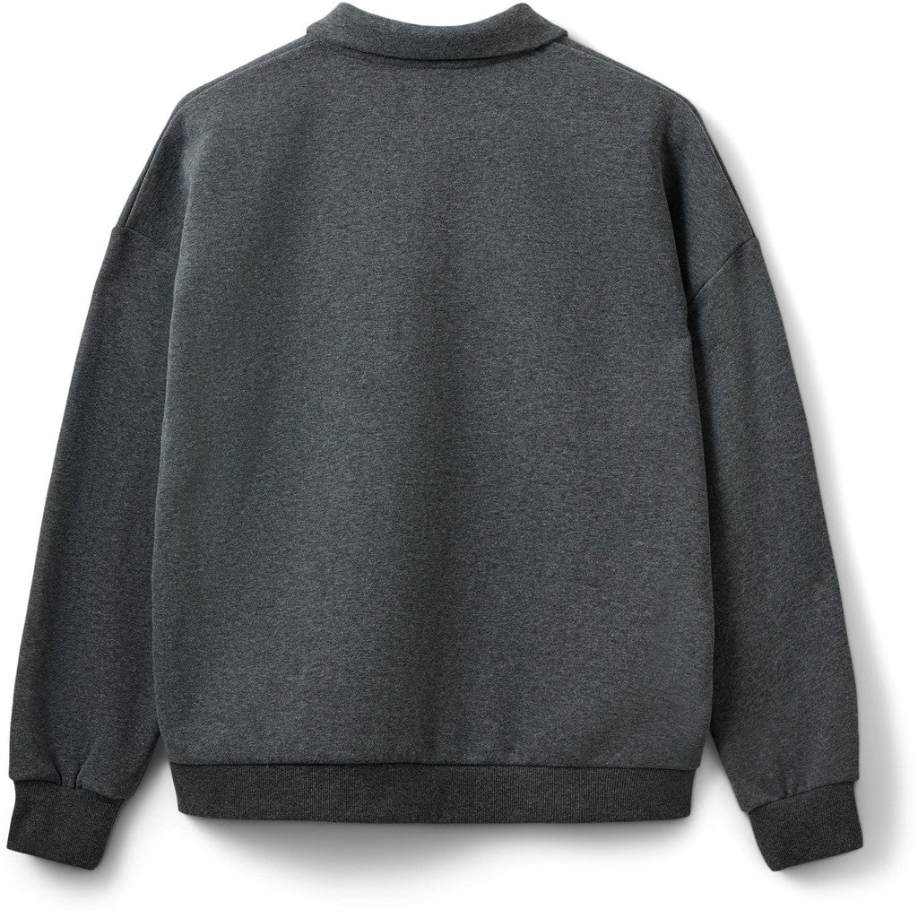 Polo sweatshirt in Dark grey | Sofie Schnoor