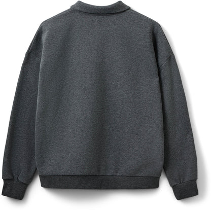Polo sweatshirt in Dark grey | Sofie Schnoor