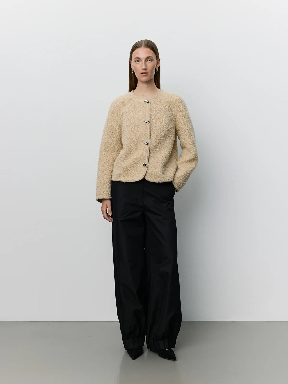 Jacket furry in Beige | Sofie Schnoor